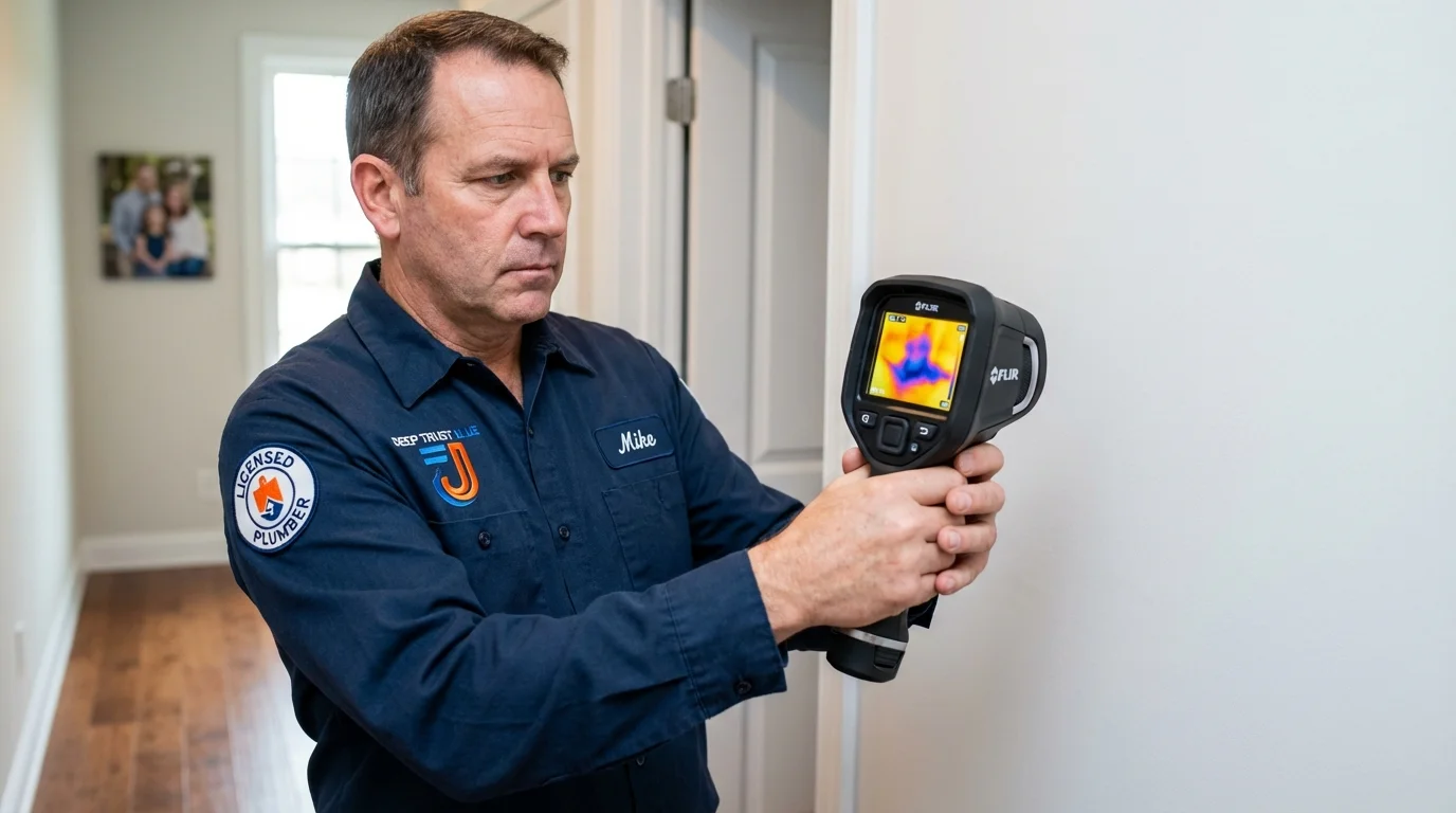 Thermal imaging leak detection by Johns Plumbing LLC in Nipomo